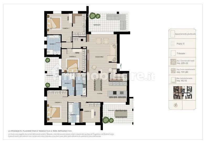 Planimetria Attico