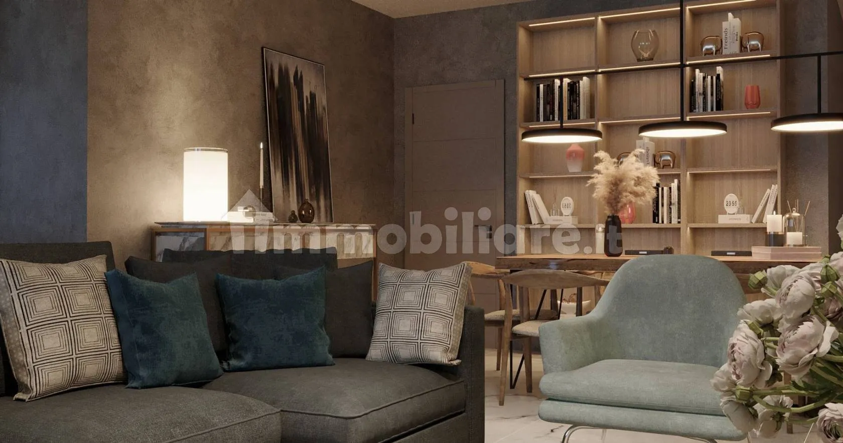 Render degli interni, vista 1