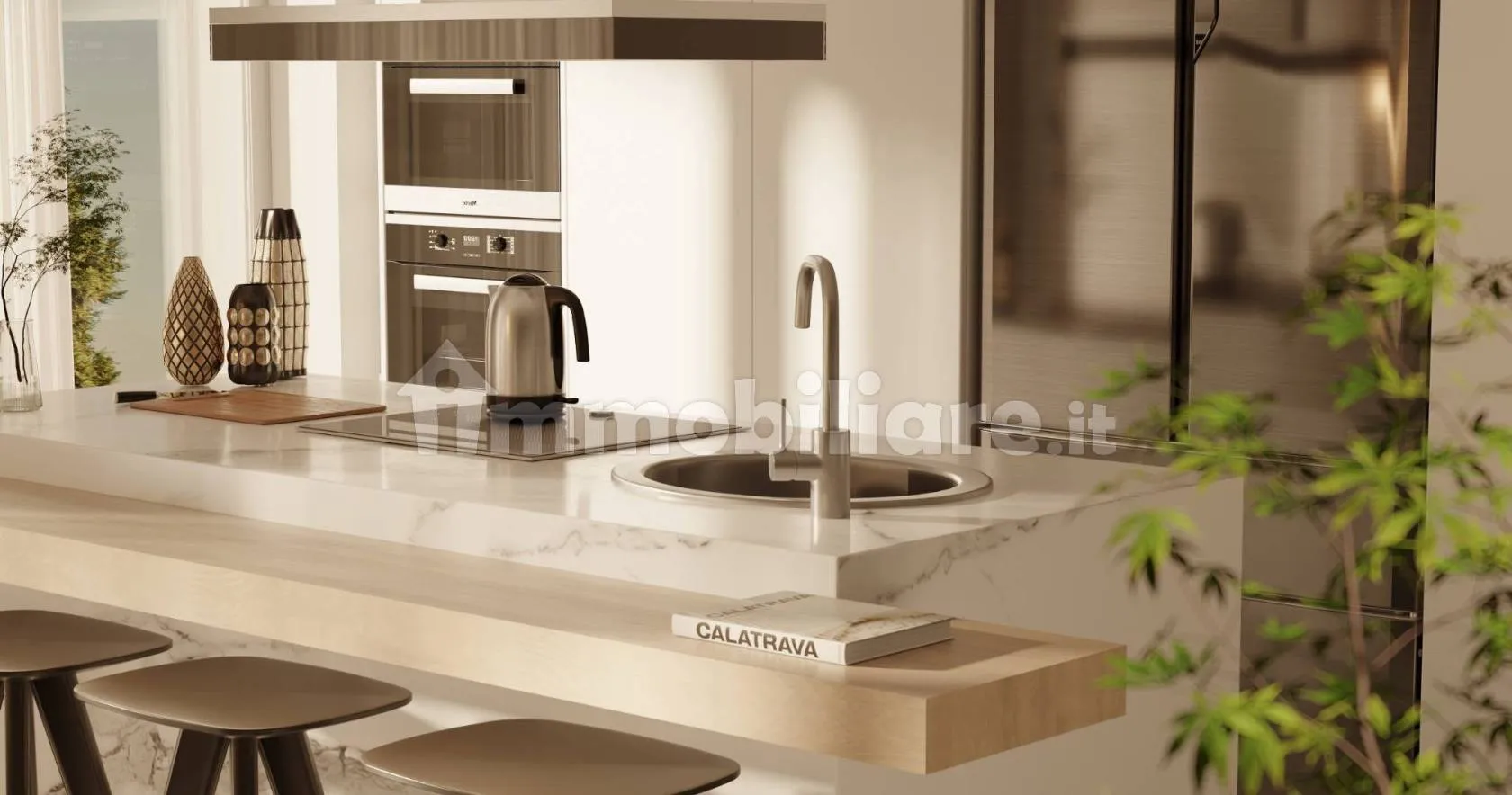 Render degli interni, vista 5