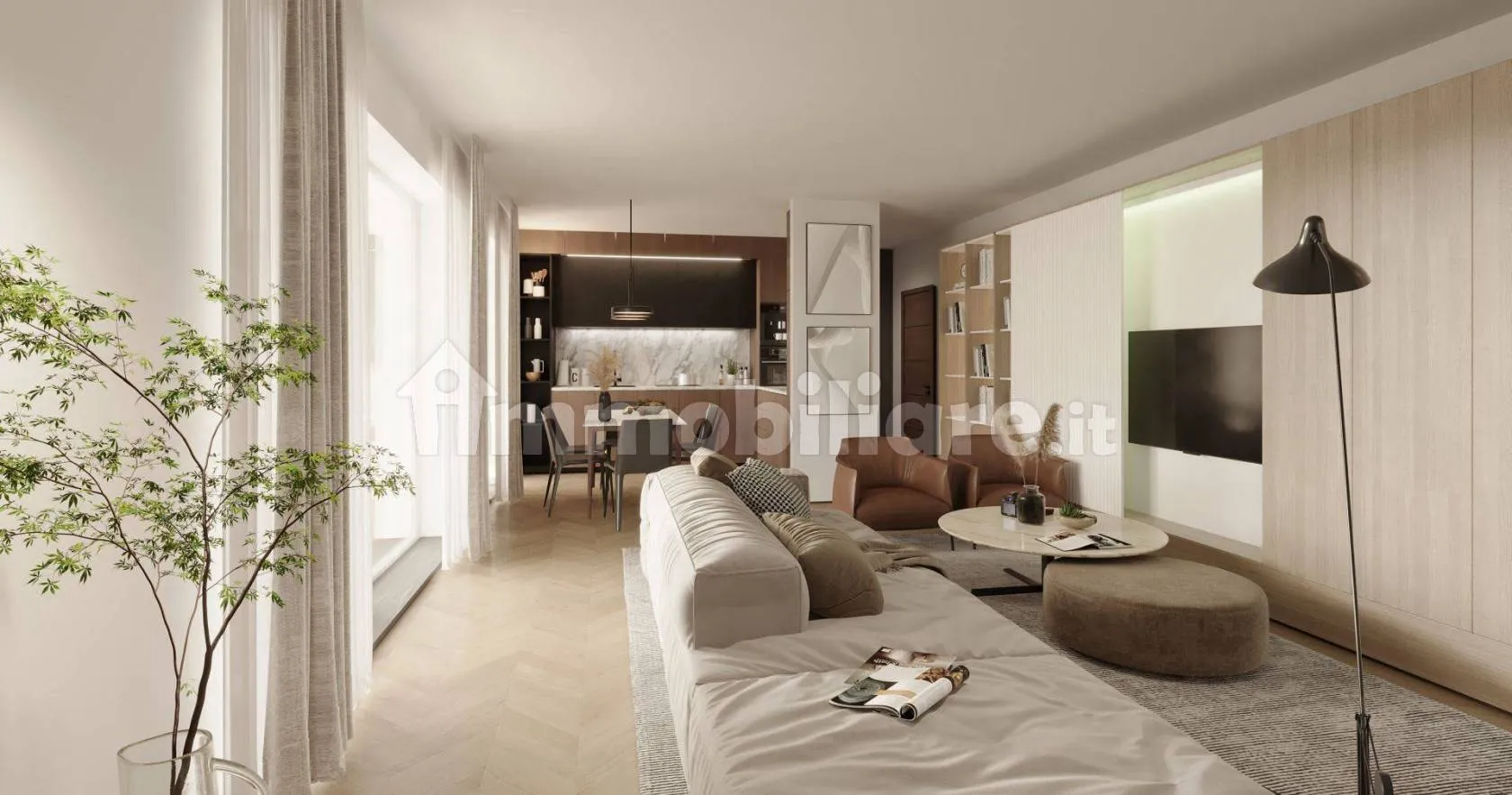 Render degli interni, vista 6