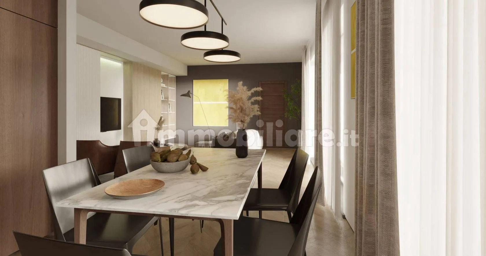 Render degli interni, vista 7