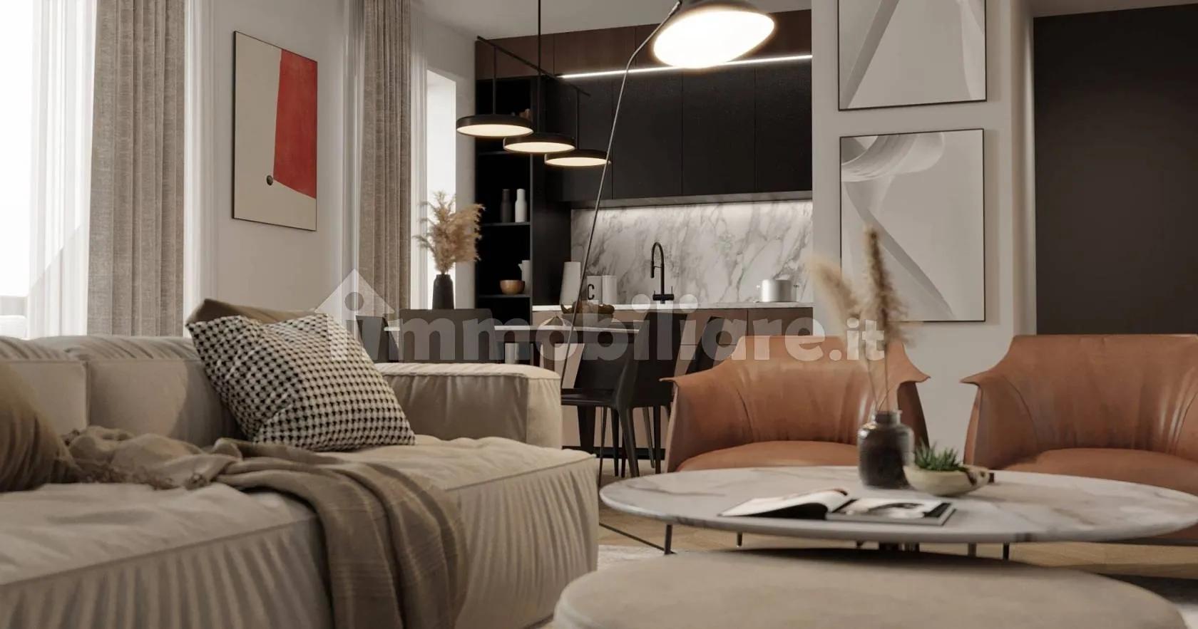 Render degli interni, vista 8